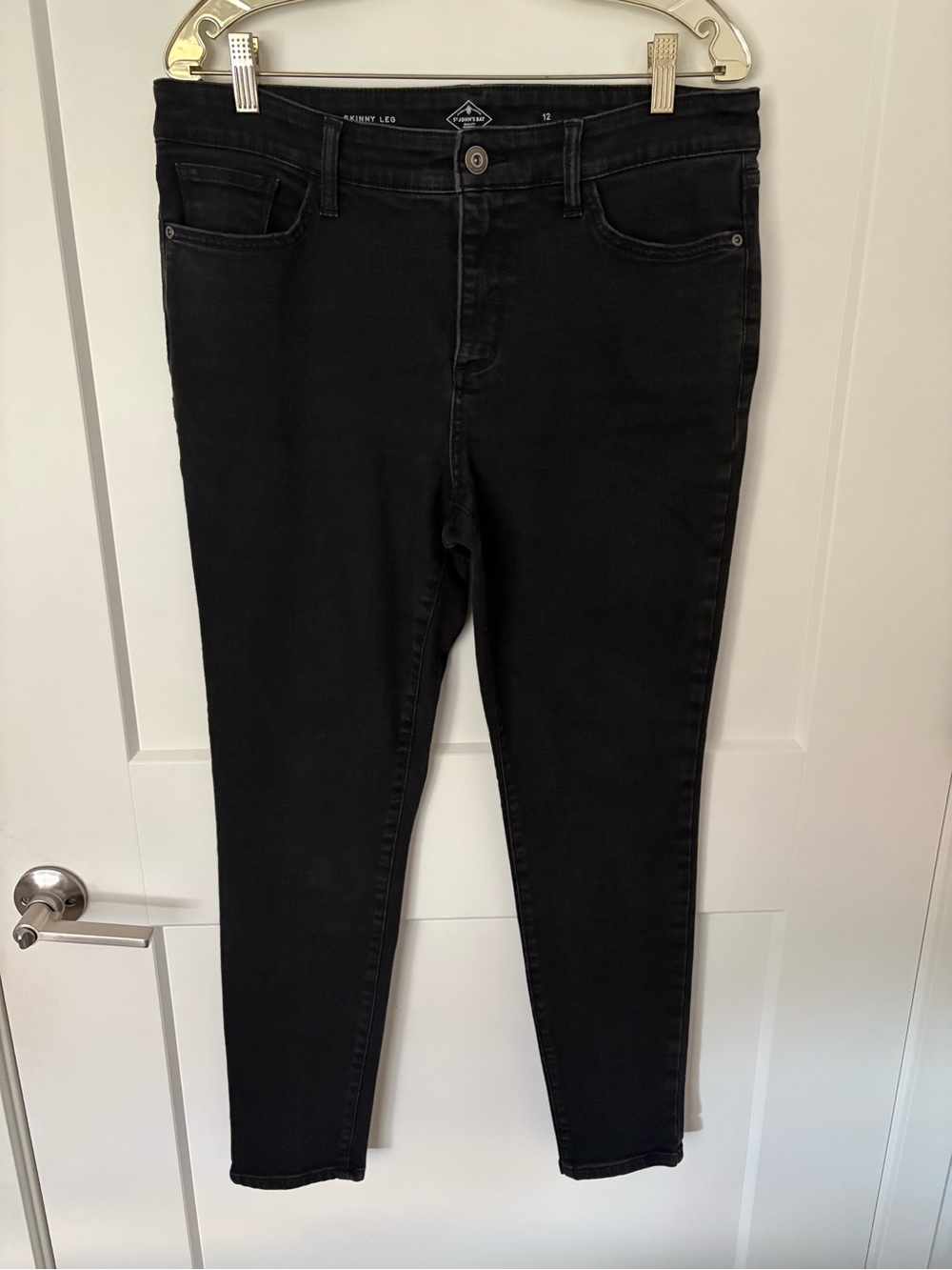 St. John's Bay Black Skinny Jeans - Stretch High Rise
